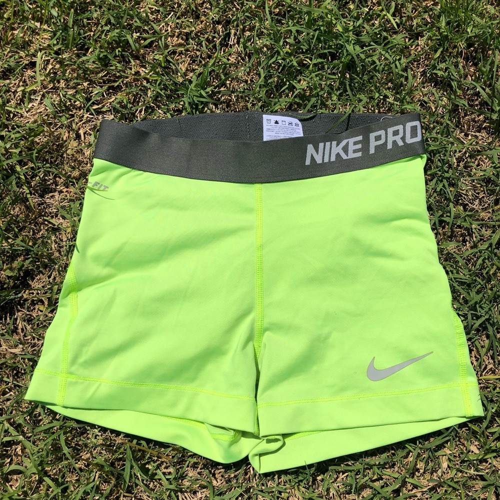 Neon yellow Nike pros! Barely worn